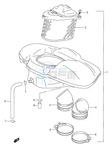 VL1500 (E2) drawing AIR CLEANER (MODEL K1 K2 K3 K4)