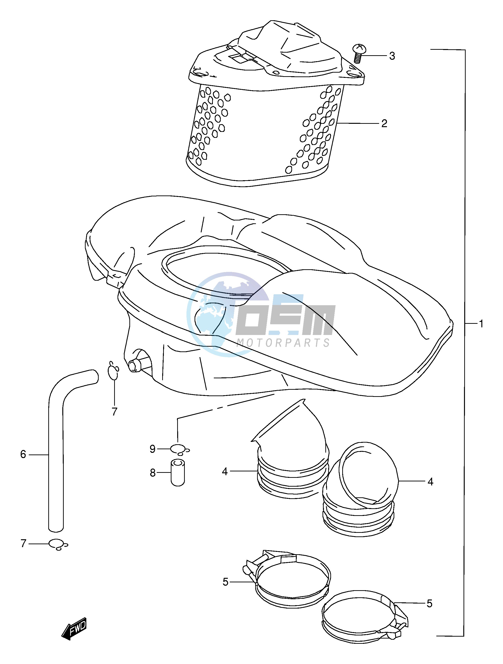 AIR CLEANER (MODEL K1 K2 K3 K4)