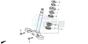 CBF600NA drawing STEERING STEM