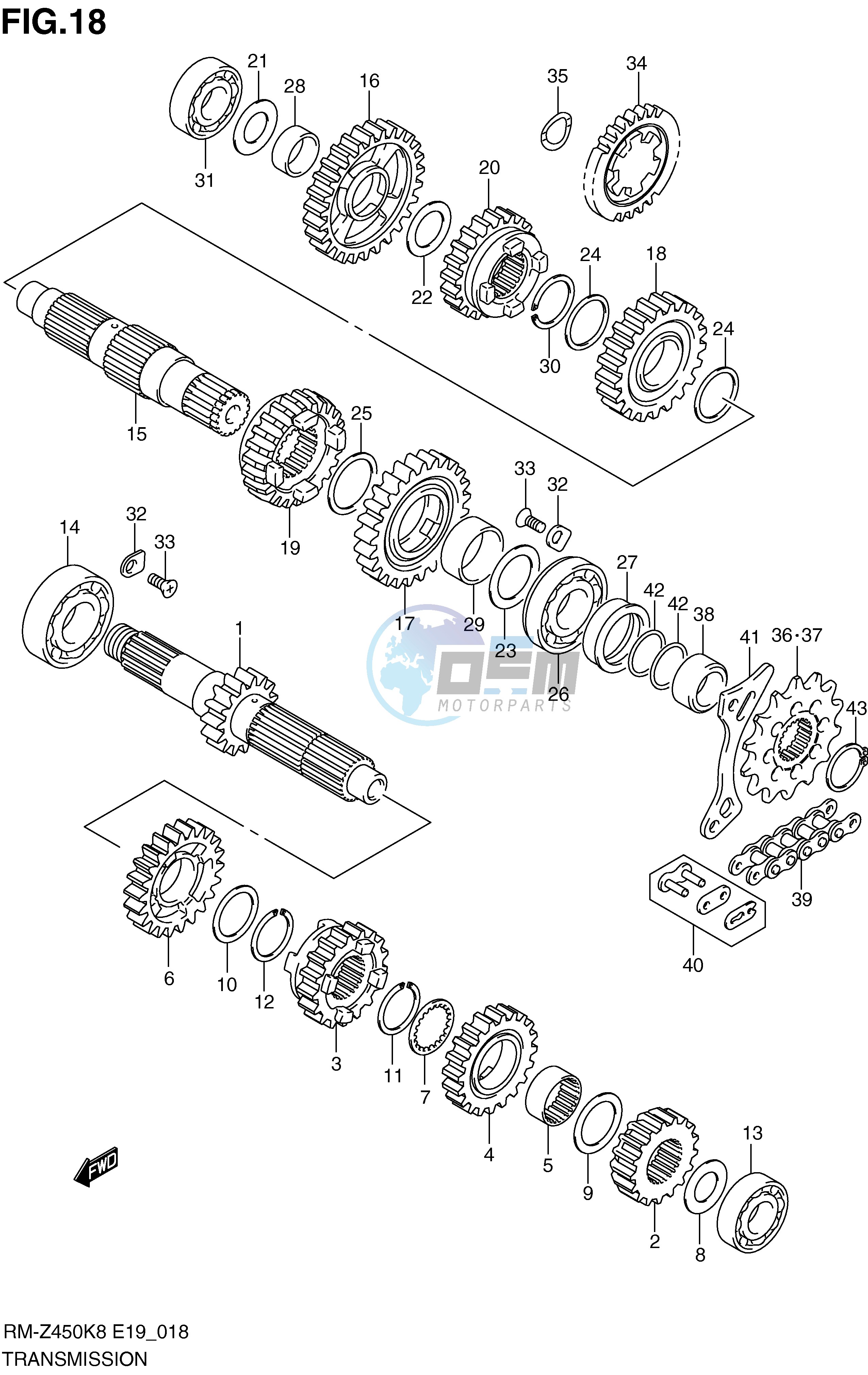 TRANSMISSION (RM-Z450K8 K9 L0)