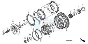 CB600FA3A France - (F / ABS CMF ST 25K) drawing CLUTCH