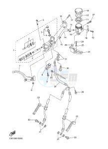 YZF-R6 600 R6 (2CXR) drawing FRONT MASTER CYLINDER