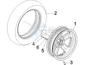 GTS 250 ie China drawing Front wheel