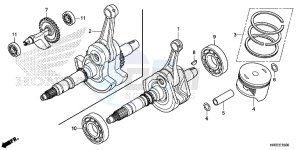 TRX420FA1F TRX420 Europe Direct - (ED) drawing CRANK SHAFT/ PI STON