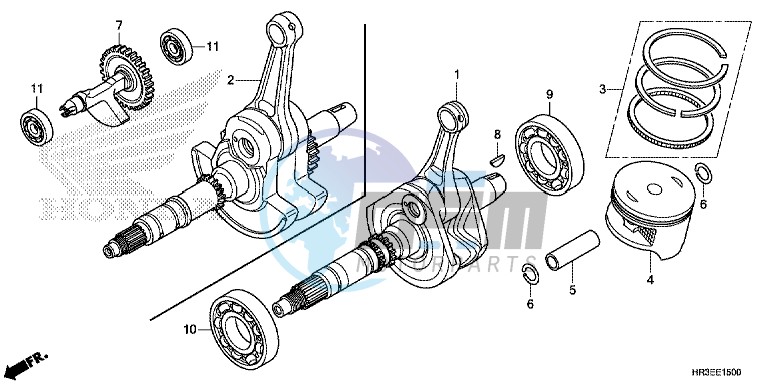 CRANK SHAFT/ PI STON