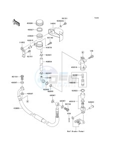 VN 1600 D [VULCAN 1600 NOMAD] (D1) D1 drawing REAR MASTER CYLINDER