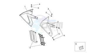 SXV 450-550 2009-2011 drawing Front body II