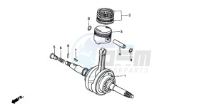 CH125 drawing CRANKSHAFT/PISTON