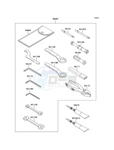 VERSYS KLE650B9F GB XX (EU ME A(FRICA) drawing Owner's Tools