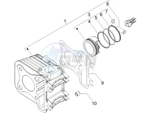 Liberty 50 4t drawing Cylinder-piston-wrist pin unit