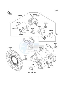 ER-6f ABS EX650B8F GB XX (EU ME A(FRICA) drawing Rear Brake