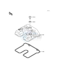 KLX250 KLX250SFF XX (EU ME A(FRICA) drawing Cylinder Head Cover