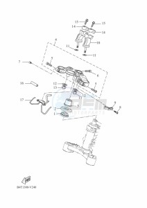 TRACER 700 MTT690-A (B4T1) drawing STEERING