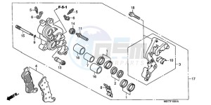 XL1000VA9 E / ABS MKH drawing FRONT BRAKE CALIPER (R.) (XL1000VA)