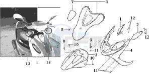 DD50 drawing FR PLATE / FRONT FENDER