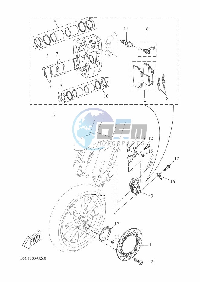 FRONT BRAKE CALIPER