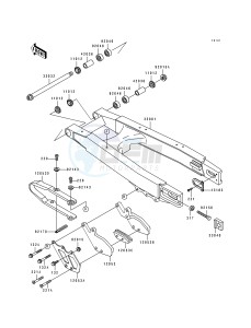 KX 125 J [KX125] (J2) [KX125] drawing SWING ARM