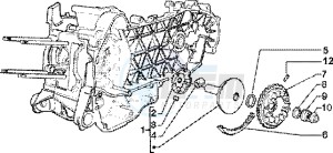 Zip 125 4T drawing Driving half pulley