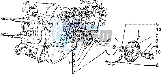 Driving half pulley