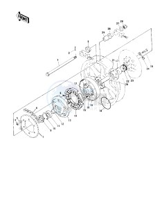 KZ 900 B [LTD] (B1) [LTD] drawing REAR HUB_CHAIN