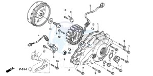 VTR1000SP RC51 drawing GENERATOR