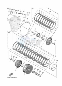 TRACER 9 MTT890 (B5U1) drawing CLUTCH