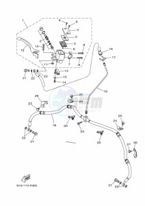 YFM700FWBD KODIAK 700 EPS (BGFM) drawing FRONT MASTER CYLINDER