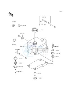 JH 750 B [SUPER SPORT XI] (B1-B3) [SUPER SPORT XI] drawing OIL TANK