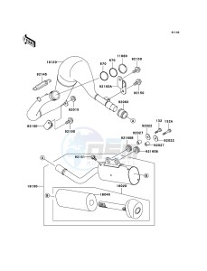 KX65 KX65-A6 EU drawing Muffler(s)