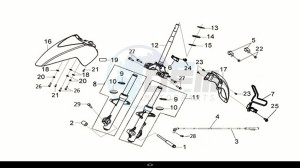 HD 300I ABS (LS30W2-EU) (E5) (M1) drawing STEM COMP STRG. - L-R CUSHION