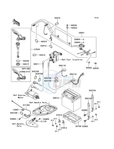 JET SKI STX-12F JT1200-D1 FR drawing Electrical Equipment