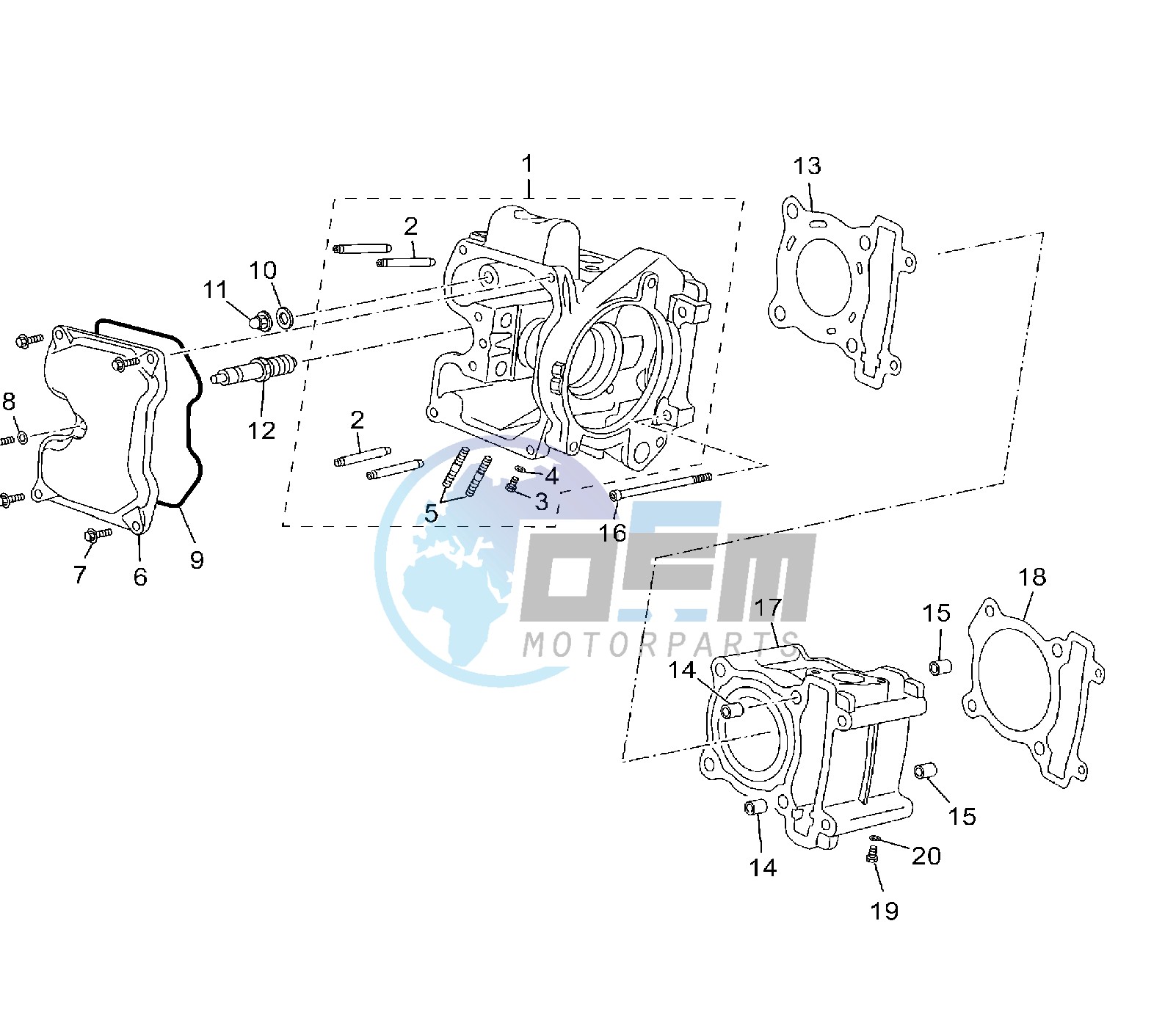 CYLINDER AND HEAD