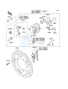 VN1600 CLASSIC TOURER VN1600D6F GB XX (EU ME A(FRICA) drawing Front Brake