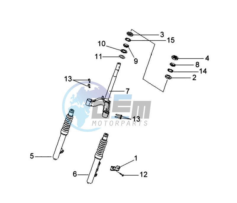 FRONT FORK/ STEERING HEAD BEARING