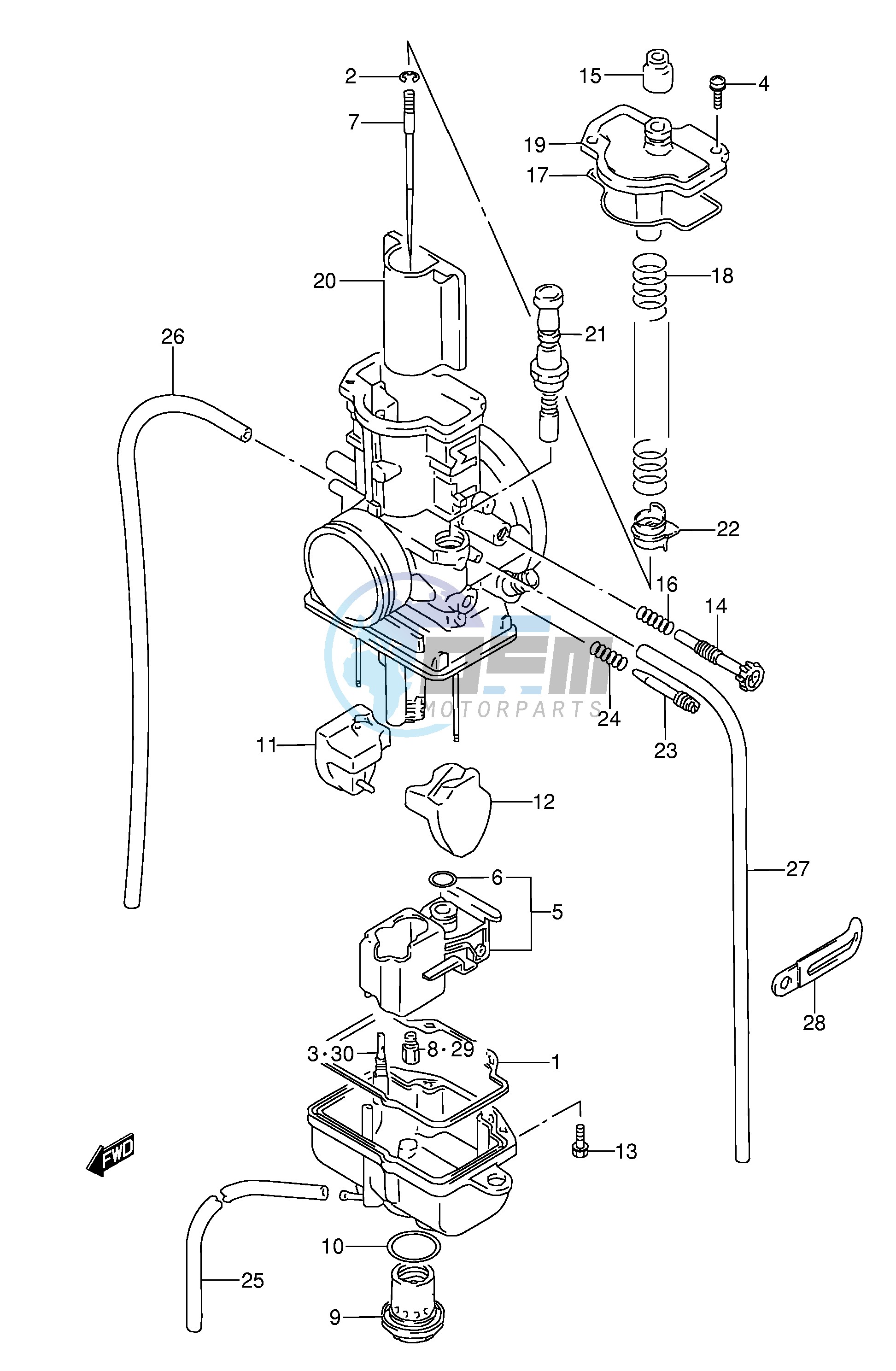 CARBURETOR (MODEL K L M N)