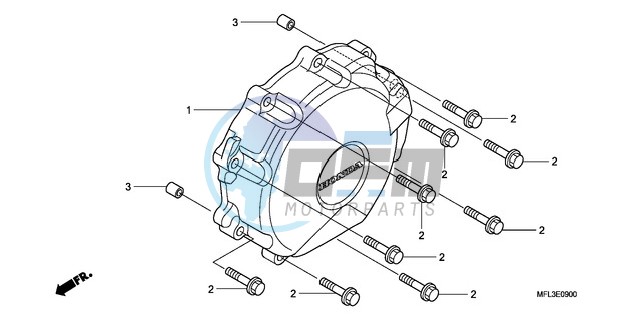 A.C. GENERATOR COVER (CBR 1000RR)