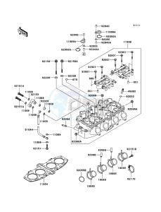 ZZR600 ZX600-E13H GB XX (EU ME A(FRICA) drawing Cylinder Head