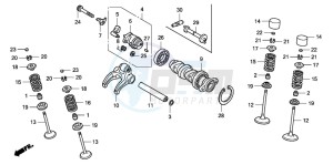 CRF450X drawing CAMSHAFT/VALVE