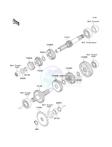 KLX 110 A (KLX110 MONSTER ENERGY) (A6F-A9FA) A9F drawing TRANSMISSION