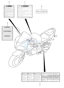 SV650S (E2) drawing LABEL (MODEL K3 K4 K5 K6)