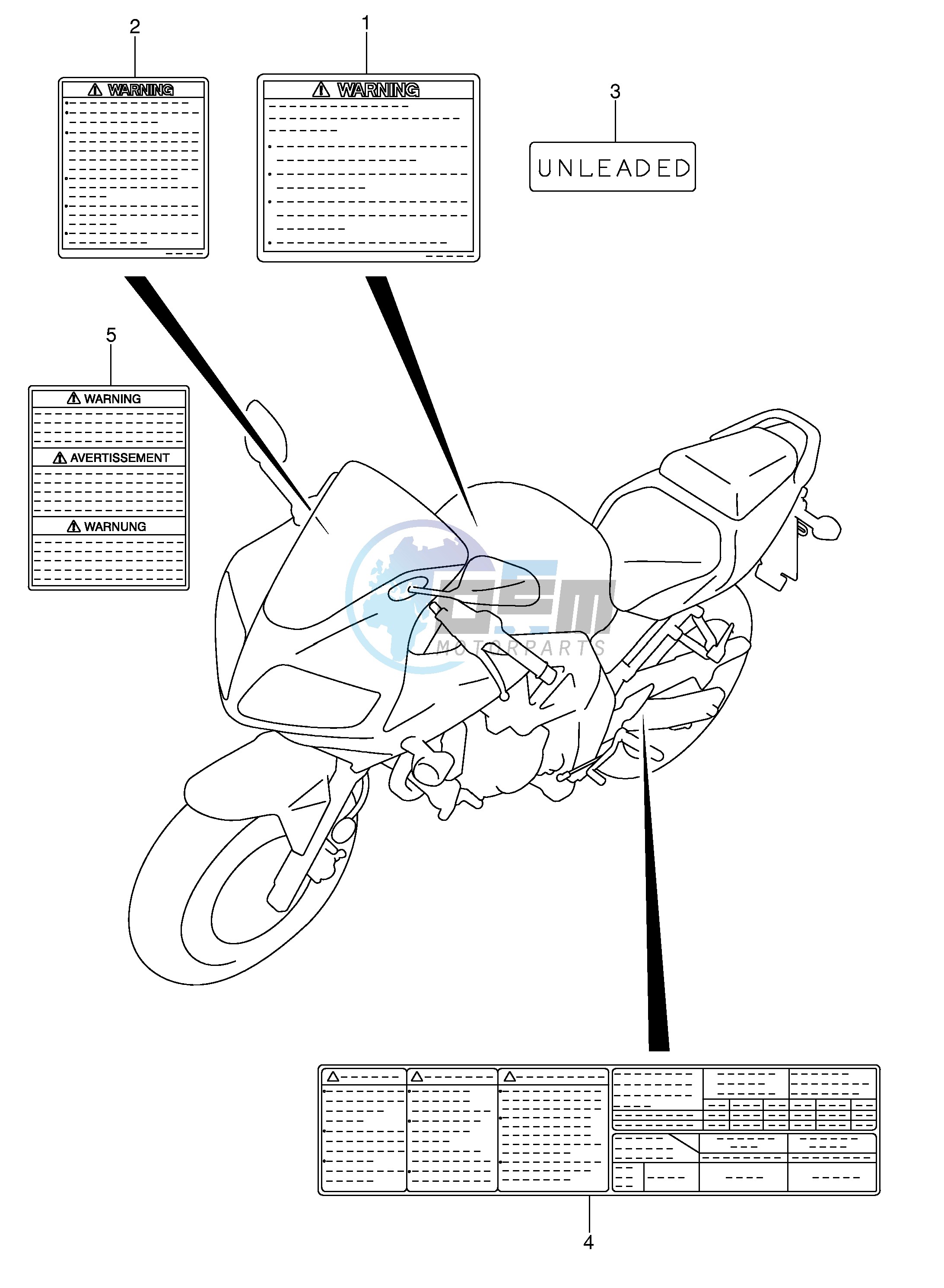 LABEL (MODEL K3 K4 K5 K6)