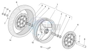 Griso V IE 850 drawing Front wheel