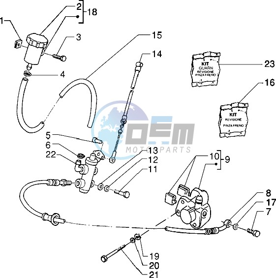 Front brake cylinder-Brake caliper