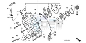 CBF600N9 UK - (E / MKH) drawing RIGHT CRANKCASE COVER