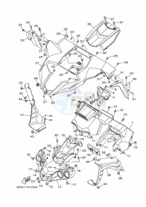 YXZ1000ET YXZ1000R SS (BASN) drawing FRONT FENDER