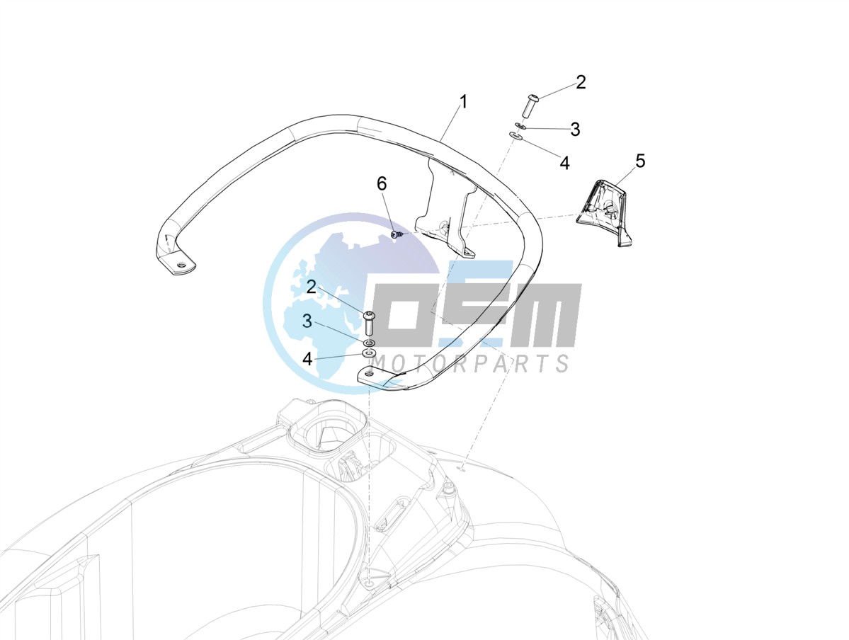 Rear luggage rack