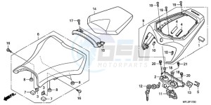 CBR1000RR9 Australia - (U / MME) drawing SEAT