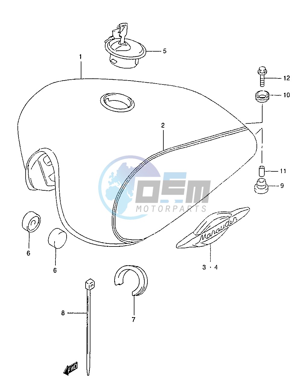 FUEL TANK (MODEL W)