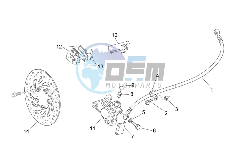 Front brake caliper