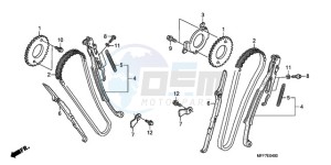 XL700VA9 France - (F / ABS CMF) drawing CAM CHAIN/TENSIONER